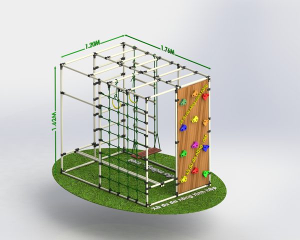 Xà đu đa năng mầm non kèm cầu khỉ