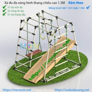 xà đu đa năng cho bé bộ cao 1.3m