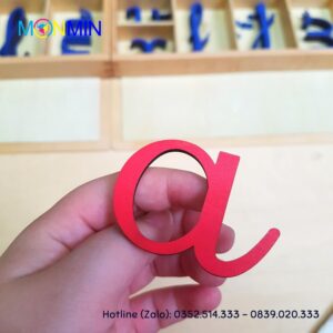 Chữ gỗ - Giáo cụ ngôn ngữ Montessori