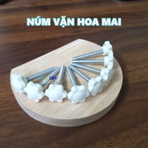 Núm khóa vặn bulong đầu nhựa - Khung giá chữ A M6 x 45 mm