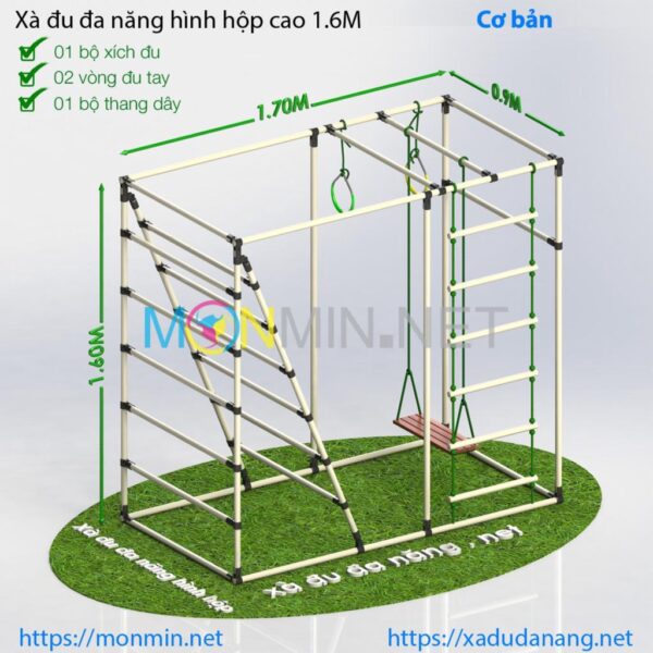 Xà đu đa năng cho bé Satech - Thang vận động đa chức năng dành cho bé