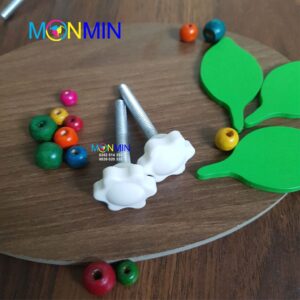 Núm khóa vặn bulong đầu nhựa - Khung giá chữ A M6 x 45 mm