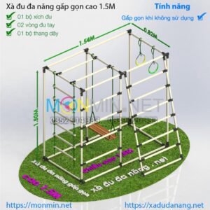 Xà đu đa năng cho bé Satech - Thang vận động đa chức năng dành cho bé