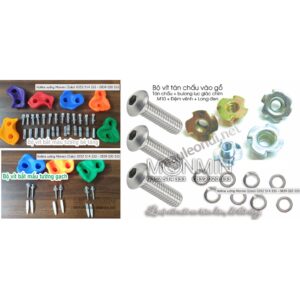 Mấu leo núi trẻ em Monmin gắn tương trong nhà, ngoài trời